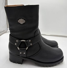 Harley-Davidson Women s Howell 7" Harness Motorcycle Boot Black D84665 -6.5-M R4