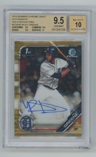 2019 Bowman Draft Chrome Gold Refractor 1st Riley Greene Auto #29/50 BGS 9.5 10