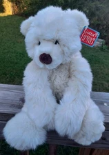 GUND -NEW  Creme Fluffy Bear "Schatzi" #15021 - With Original Tags 