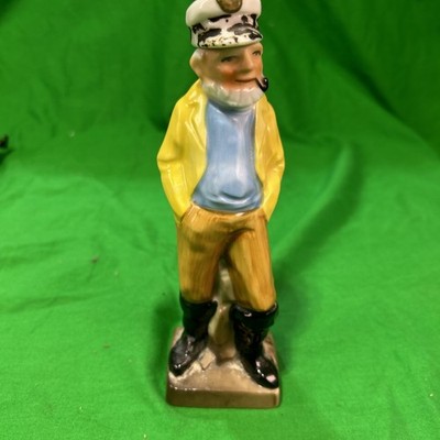 Vintage Fuller Brush Co Seafarer After Shave Lotion Porcelain Sea Captain Bottle