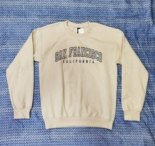 San Francisco California Tourist Cream Crew Neck Sweatshirt Small