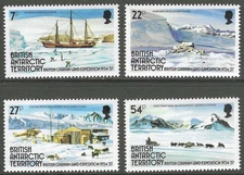 British Antarctic Territory # 121 - 124 MNH Flawless Cmplt Set ('25 SCV $4.20)