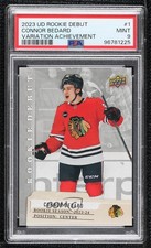 2023 UD Rookie Debut Image Variant Achievement Connor Bedard #1 PSA 9 MINT 0ms6