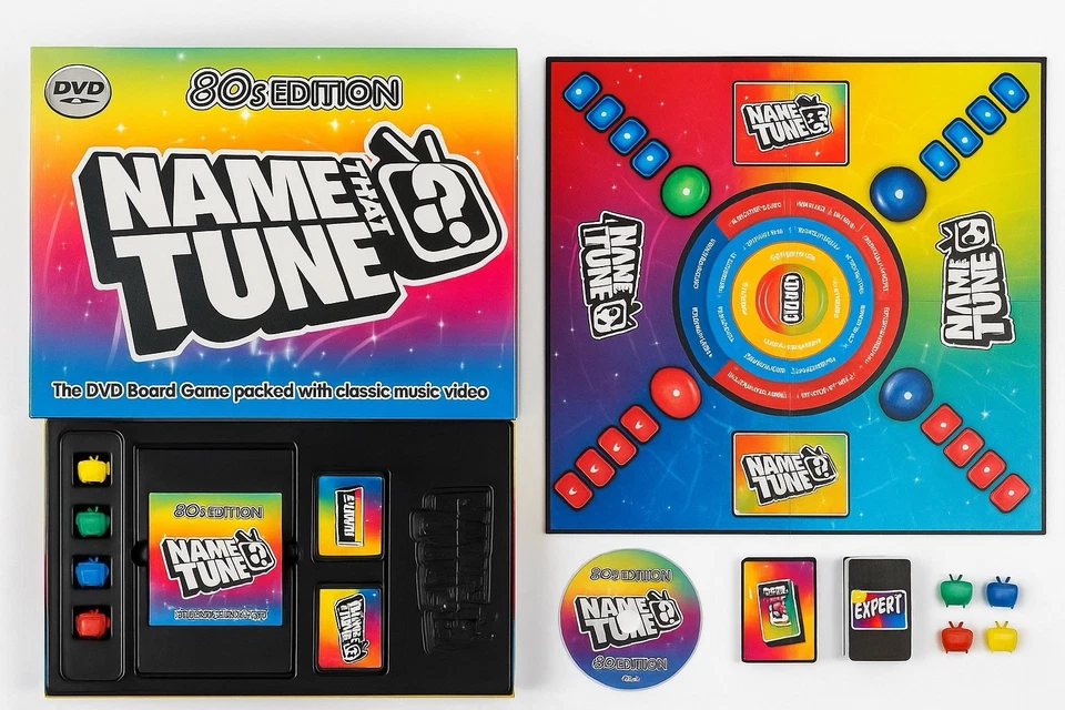 💿 Name That Tune - 80s Edition-  DVD Board Game - Imagination (2005) Complete. - Image 2 of 4