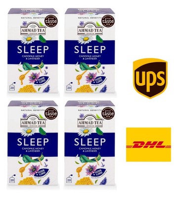 Ahmad Tea Foil Sleep Tea bags, 20 x 1.5g ( 4 Pack )