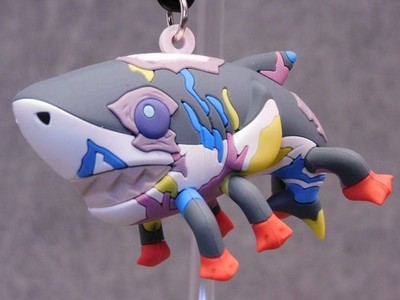 Zom 100 NEW * Zombified Shark Clip * Blind Bag Series 1 Key Chain