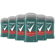 6X Degree Men Original Deodorant 48Hr Odor Protection Intense Sport 3 Oz