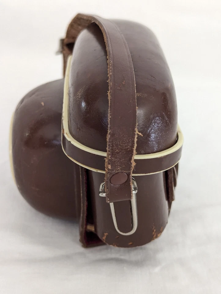 Estuche de cuero vintage para cámara Zeiss Ikon AG 1264/24 hecho en Alemania Foto 4 de 4