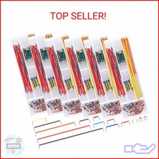 AUSTOR 840 Pieces Preformed Breadboard Jumper Wire Kit 14 Lengths Assorted Jumpe