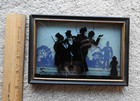1932 Sweet Adeline Reverse Glass silhouette Barber Shop Singers Artwork Picture — photo 3
