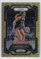 2024 Panini Prizm Monopoly WNBA Millionaire Gold Mojo /500 Monique Billings 00c5