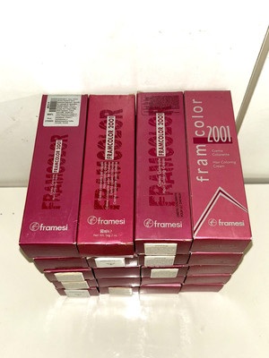 Framesi Framcolor 2001 Hair Coloring Creme 2oz - Lot of 20 tubes