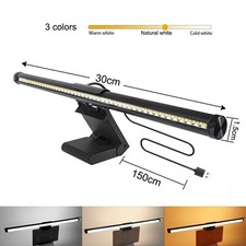 LED Screen Bar Light USB Computer Monitor Eye-Caring Reading Desk Lamp Dimmable