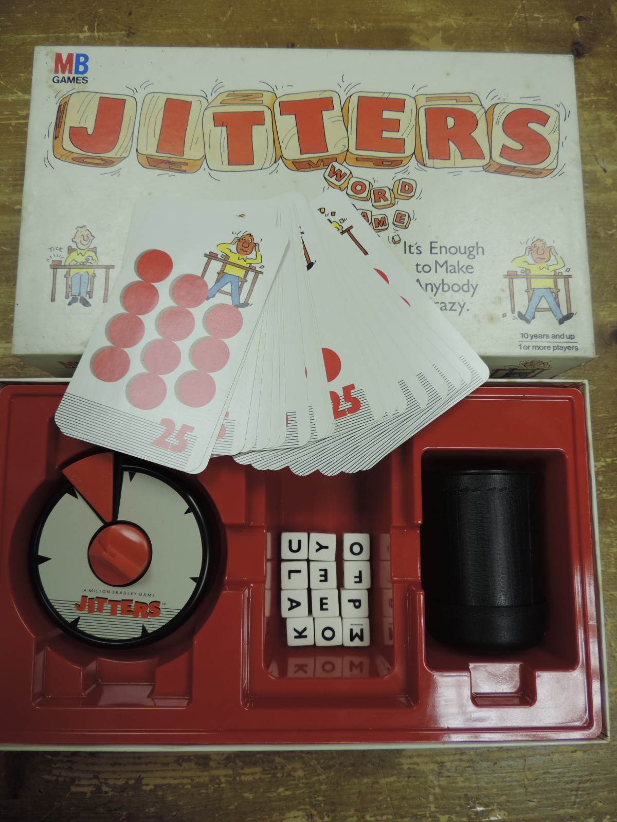 Vintage MB Games Jitters Word Game 1987 Complete Excellent Condition