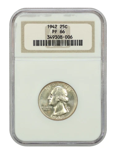 1942 25C NGC PR66 (OH) - Washington Quarter