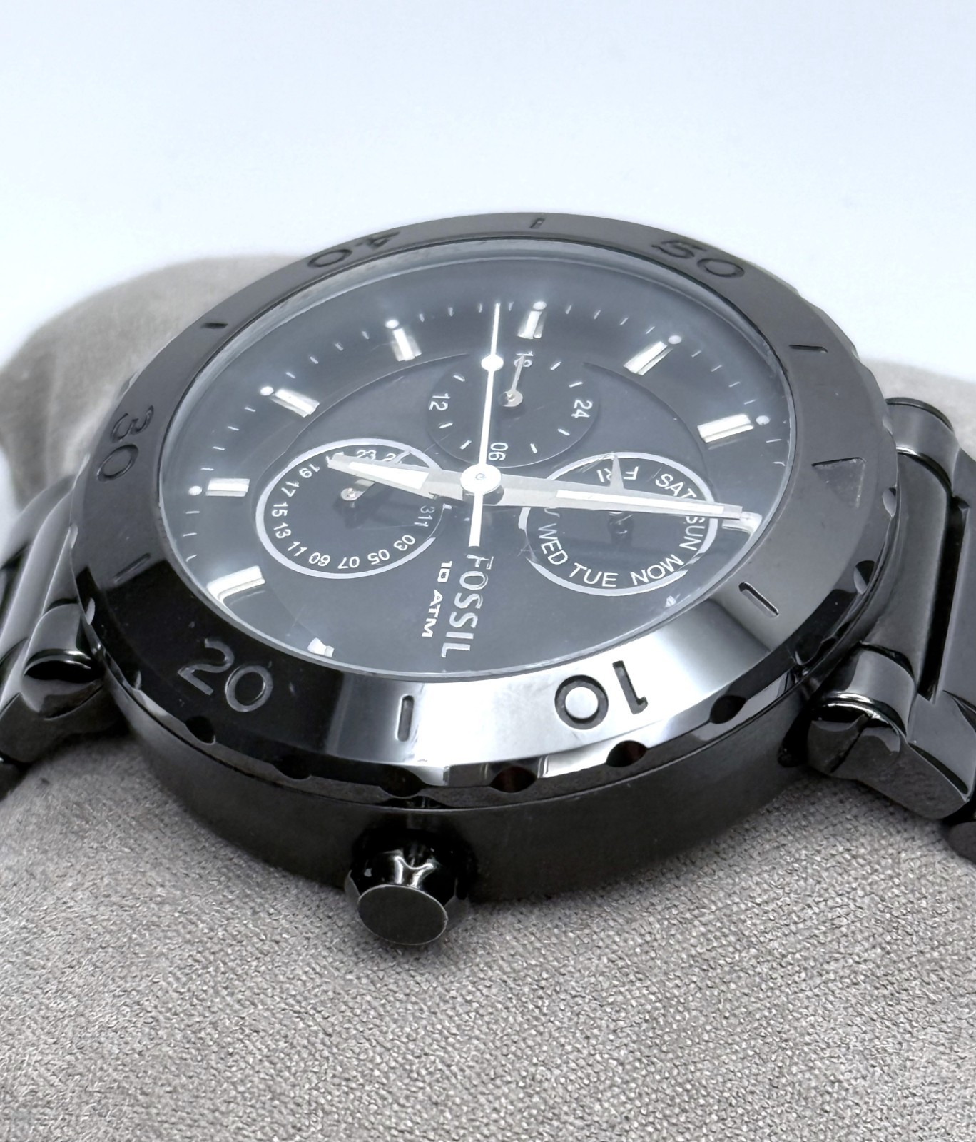 FOSSIL RILEY CE1001 MULTI-FUNCTION BLACK CERAMIC … - image 10