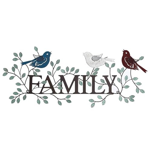 30.5" W Metal Family Signs For Home Decor Wall, Large Family Wall Decor - Picture 1 of 6