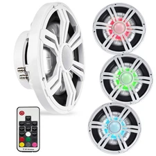 BMSS10RW 800W Peak 400W RMS 10" Shallow Marine Subwoofer with LED Lighting