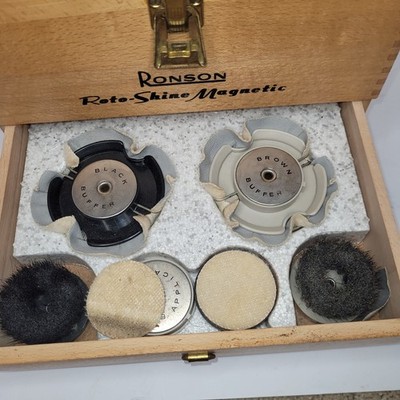 超希少◇Ronson◇1950s英国Shoe shine box シューボックス 超希少