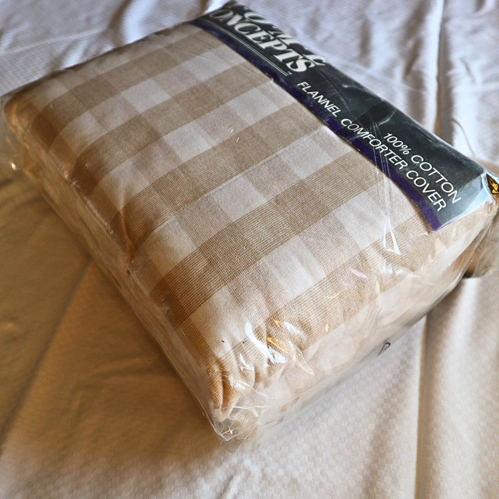 Home Concepts Flannel Full/Queen Comforter Cover 100% Cotton  Bedspread Cover