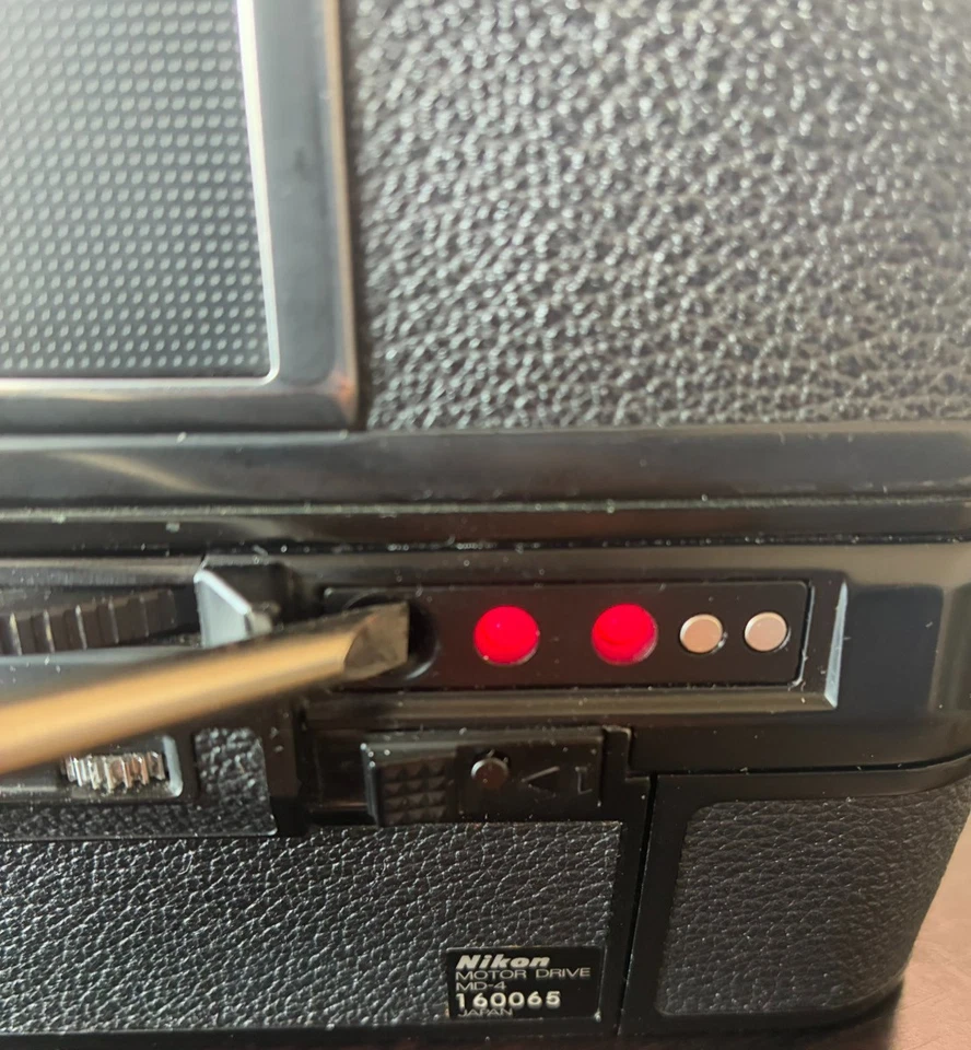 ¡Probado! 【COMO NUEVO con AH-3】 Cámara Nikon MD-4 Motor Drive F3 HP Titan SLR de Japón Foto 3 de 4