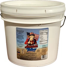 1 Gallon 100% American Beef Tallow, 7.2 lbs  Additive-Free Cooking Fat, Bulk