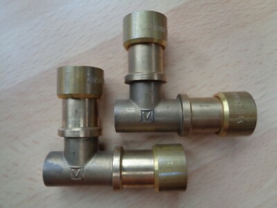 NEU ~ 2 Stück Original 13 NK VULKAN LOKRING Winkel Messing Verbinder