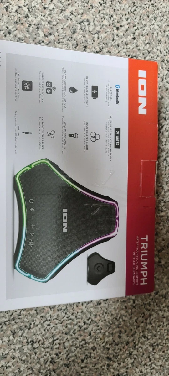 ION Audio Triumph Portable Bluetooth Waterproof Floating, 57 OFF