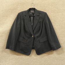 John Meyer Blazer Women's 14W Dark Blue Lined Professional Office Wear Snitched