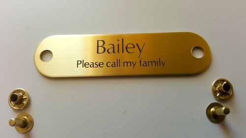 CUSTOM ENGRAVED PERSONALIZED PET TAG ID DOG CAT NAME TAGS DOUBLE SIDE - Picture 10 of 12