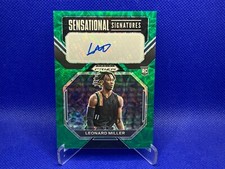 2023 Panini Prizm Draft Picks Leonard Miller Green Scope /8 Auto