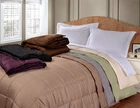 100% Cotton 600 Thread Count 300 GSM Stripe Modern Down Alternative Comforter