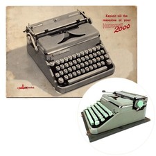 Hermes 2000 Typewriter Instruction Manual User Repro Vtg Paillard Antique Swiss thumbnail