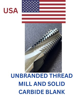 BRAND NEW 1/4-18UN SOLID CARBIDE THREAD MILL