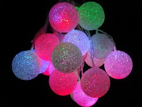 Holiday Solar String Lights - Colored Solar Lights - Set of Twenty-One (21) 2" E