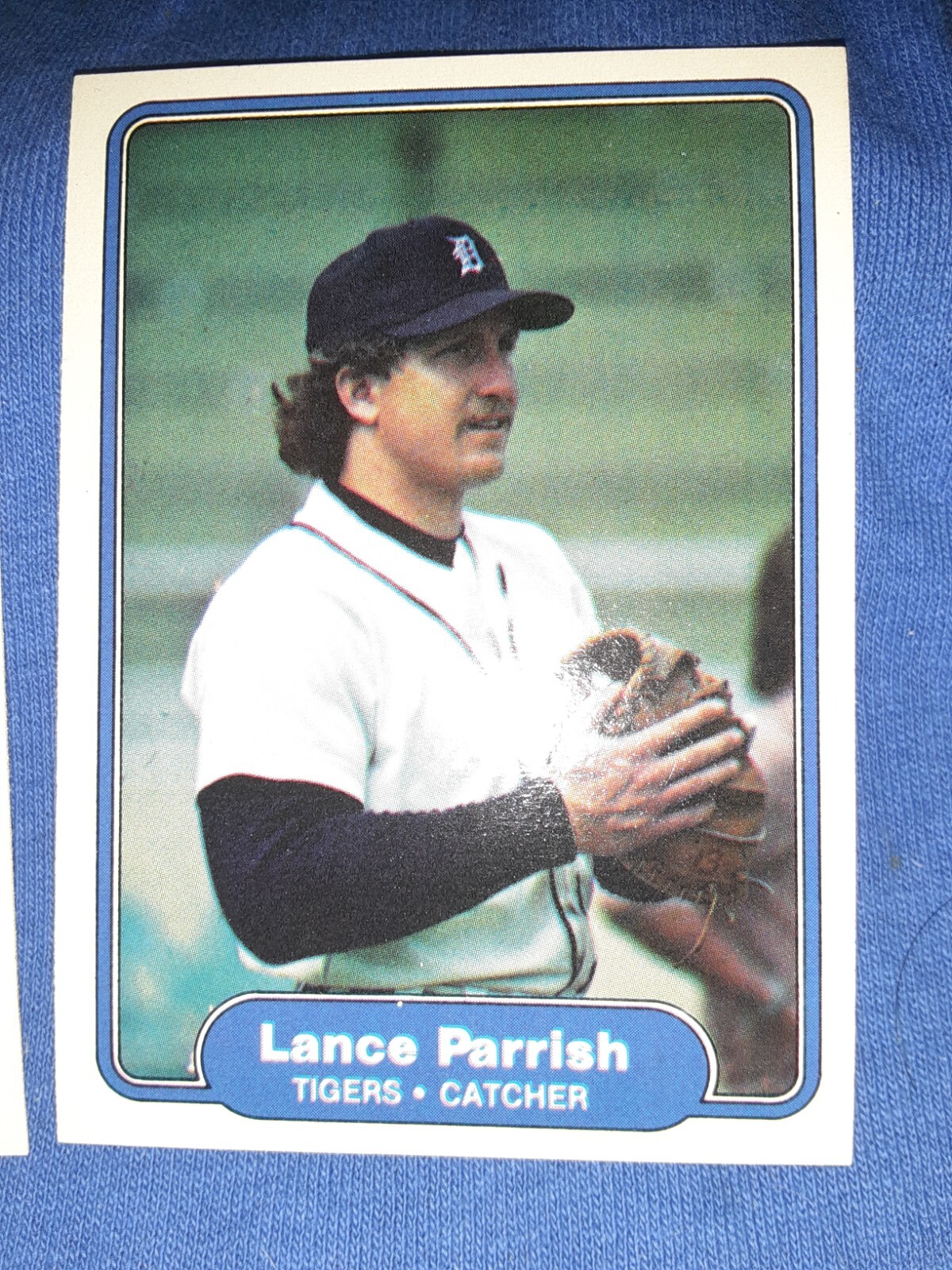 1982 Fleer Lance Parrish Tigers Baseball Card #276 Catcher