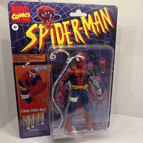 Marvel Legends Colección Retro Cyborg Spider-Man 6” Objetivo Exclusivo Como Nuevo