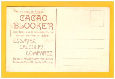 MIDDELBURG (NIEDERLANDE) RATHAUS / Werbung CACAO BLOOKER Anfang 1900