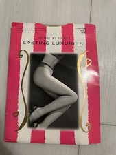 Victoria s Secret Lasting Luxuries Sheer To Waist Pantyhose Flagstone Small New
