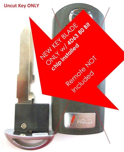 Mando a distancia sin llave virgen 4D63 80 bits smart id WAZX1T763SKE11A03 se adapta a Mazda Speed - Imagen 2 de 3