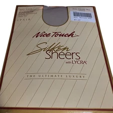 Nice Touch Silken Sheers Pantyhose Full Figure Tall Driftwood 20 Denier Lycra