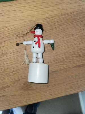 Schiebepuppe Weihnachtsschmuck: Schneemann Weihnachtsdeko