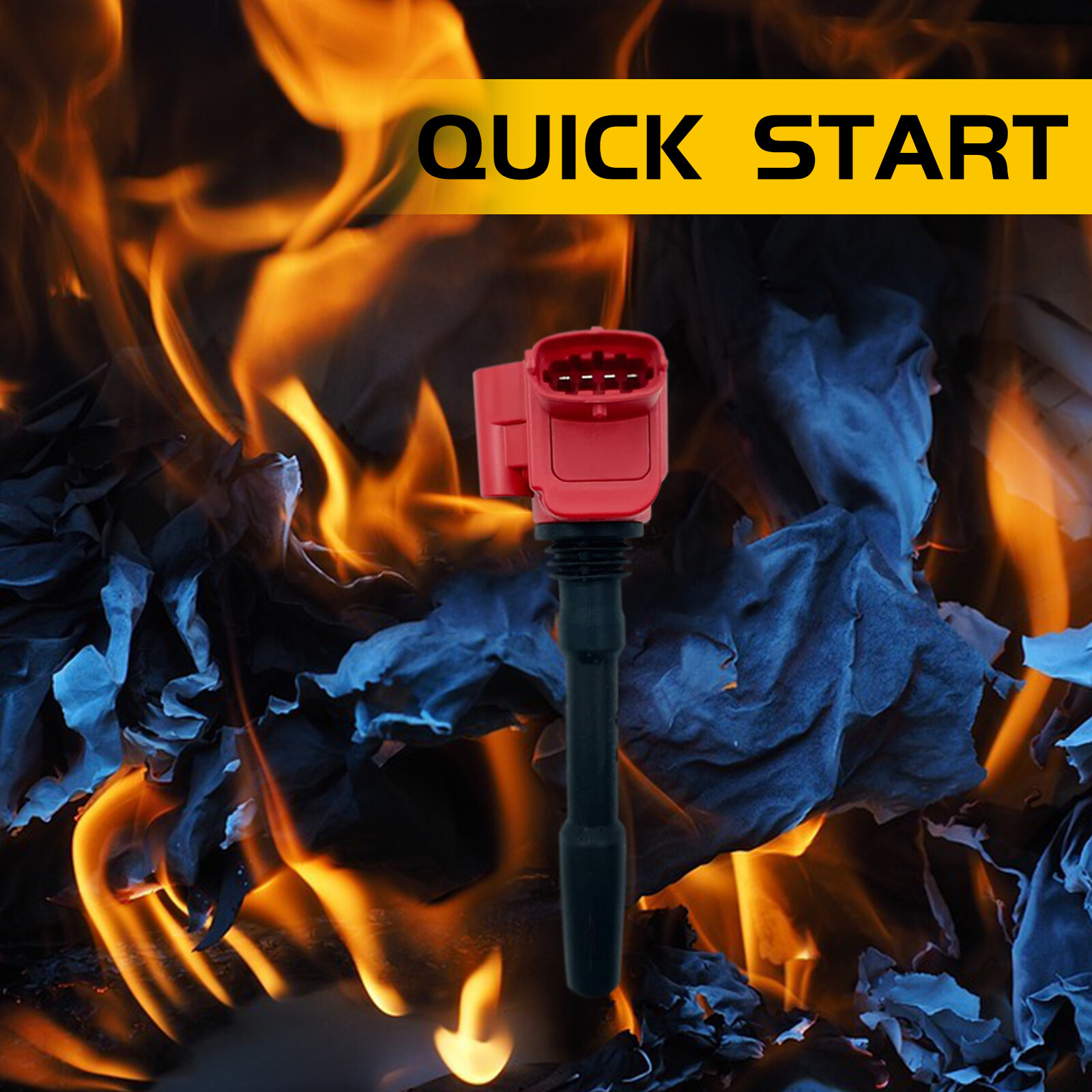 Red 6X Ignition Coil +Spark plug For Maserati Ghibli Levante Quattroporte 288233