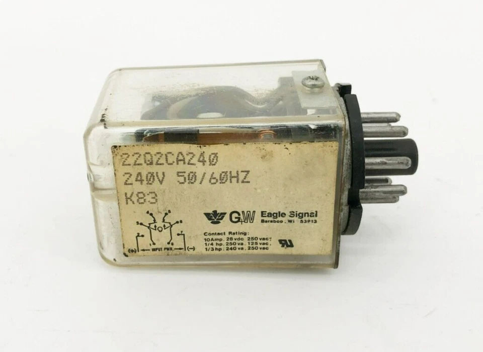 Eagle Signal 22Q2CA240 Round Base Relay 240VAC 50/60Hz K83 - Image 2 of 4