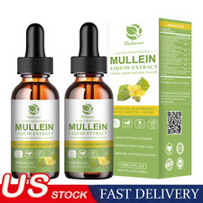 Mullein Leaf Extract Organic Lung Cleanse Drops for Lung Health Natural Herbal
