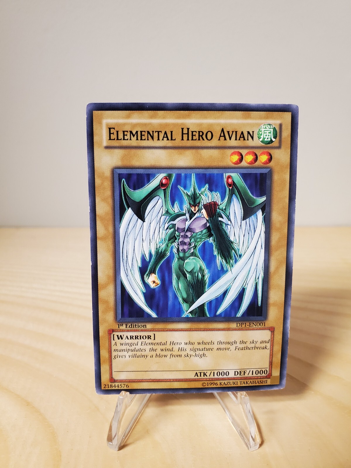 Yugioh TCG 1st Edition Elemental Hero Avian DP1-EN001 Card
