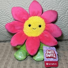 NWT Bum Bumz by RUSS Dan Daisy Mystery SpringBumz Pink Flower 7.5 Plush NEW