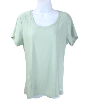 Marika Size Large Light Green Athletic Active Wear Tee Shirt