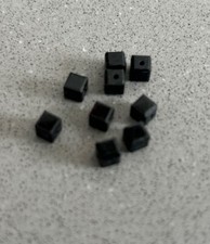 Swarovski Crystal 4mm Cube 5601 Beads Jet Black Faceted Square 9 Pieces