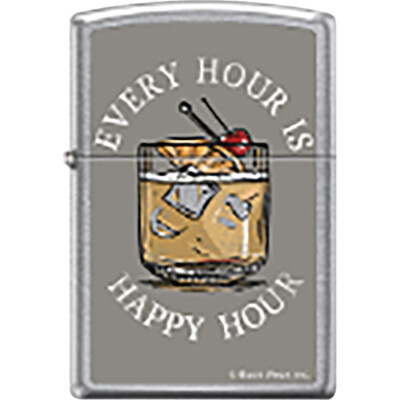 ZIPPO EVERY HOUR IS HAPPY HOUR Lighter Z4158 COCKTAIL Buck Wear